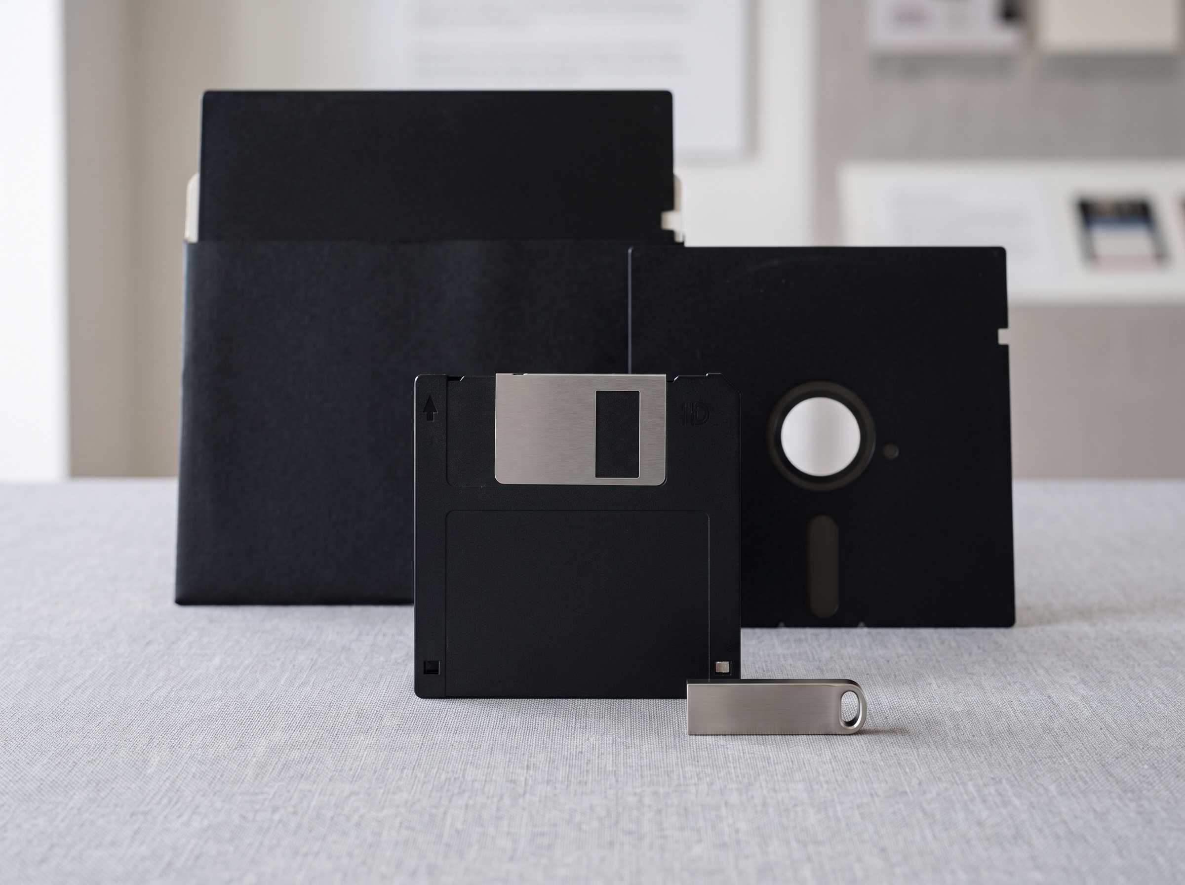 Evolução do armazenamento magnético ao pen drive.